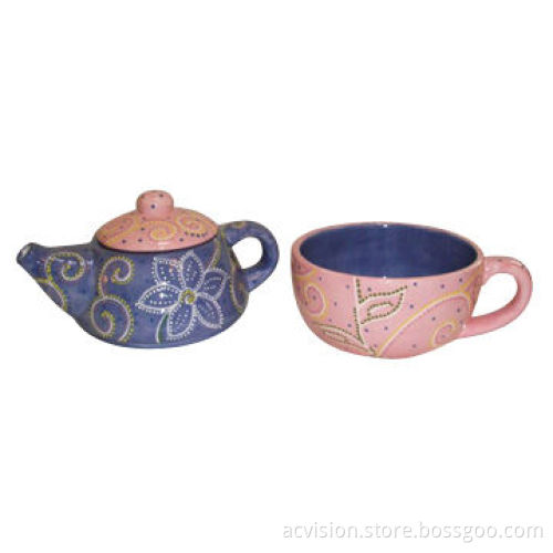 Elegant Stoneware Tea for 1 Person